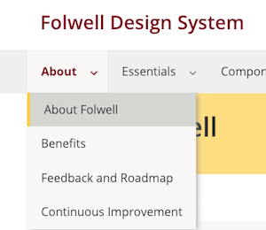 Folwell on-click renamed menu item screenshot
