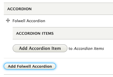 add accordion item button