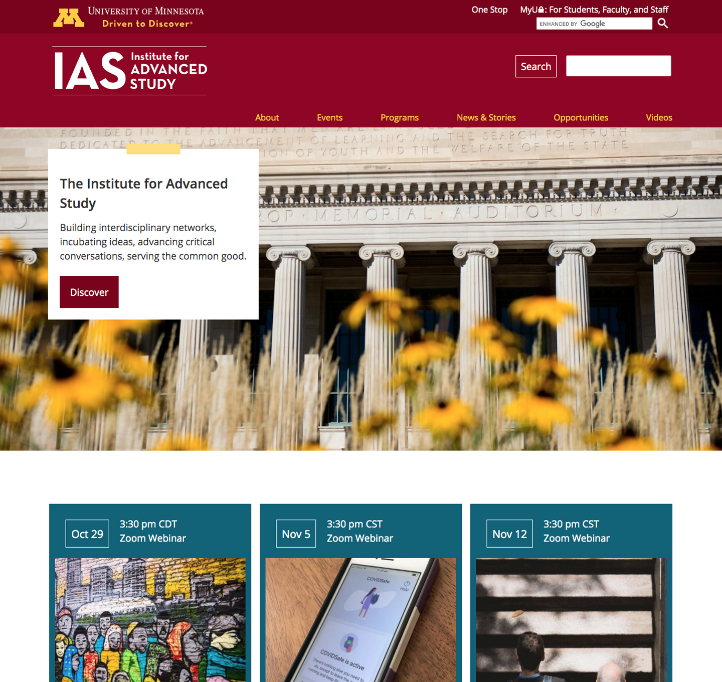 The Institute for Advanced Study screenshot