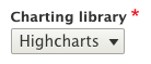 charting library dropdown menu
